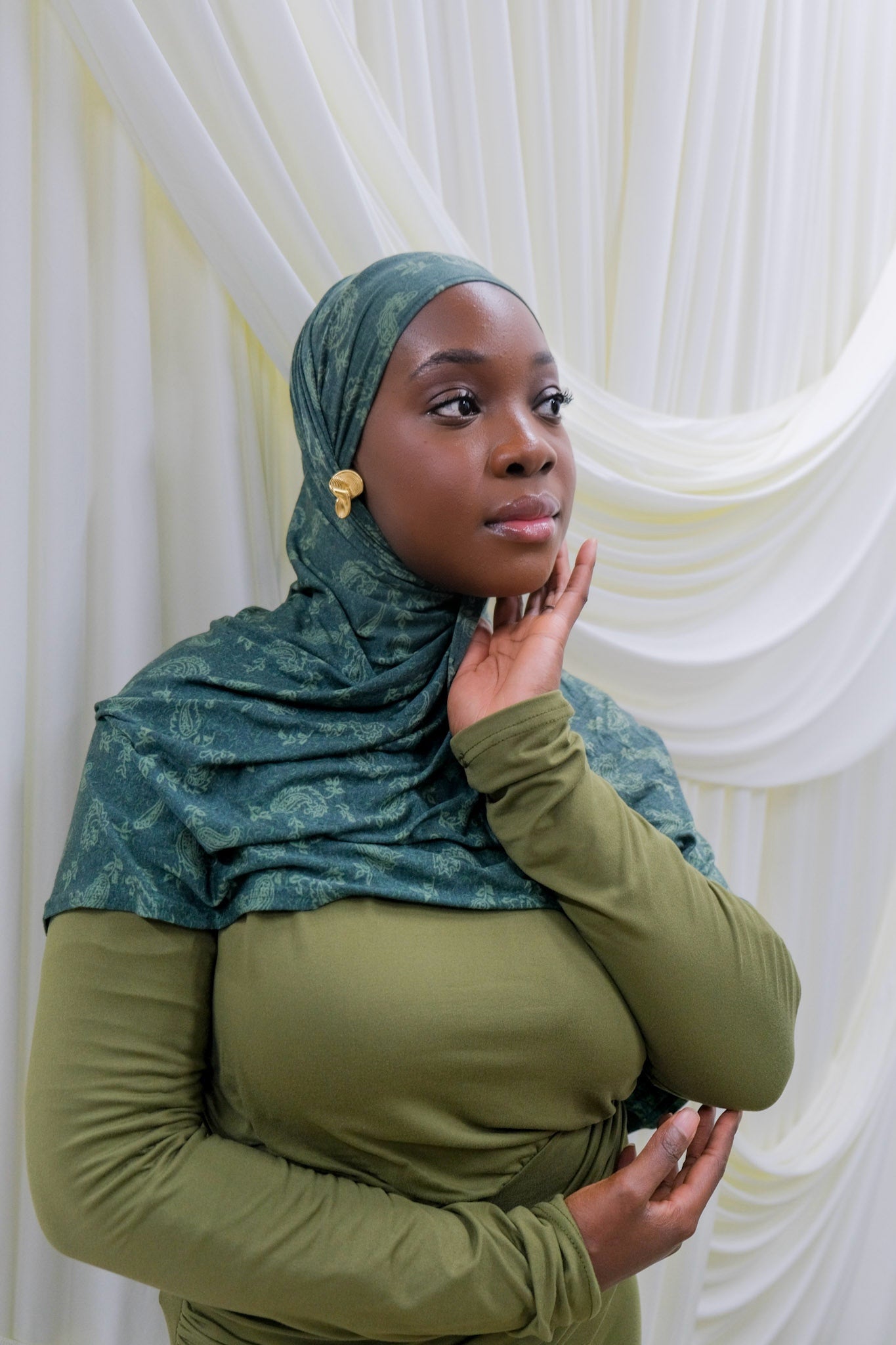 Paisley Forest Jersey Hijab