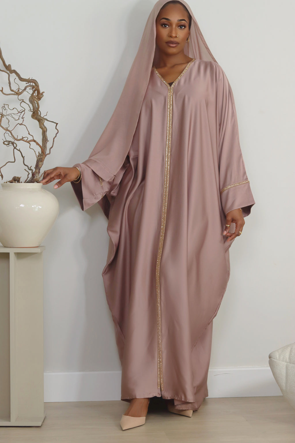 Jasmine Abaya - Blush
