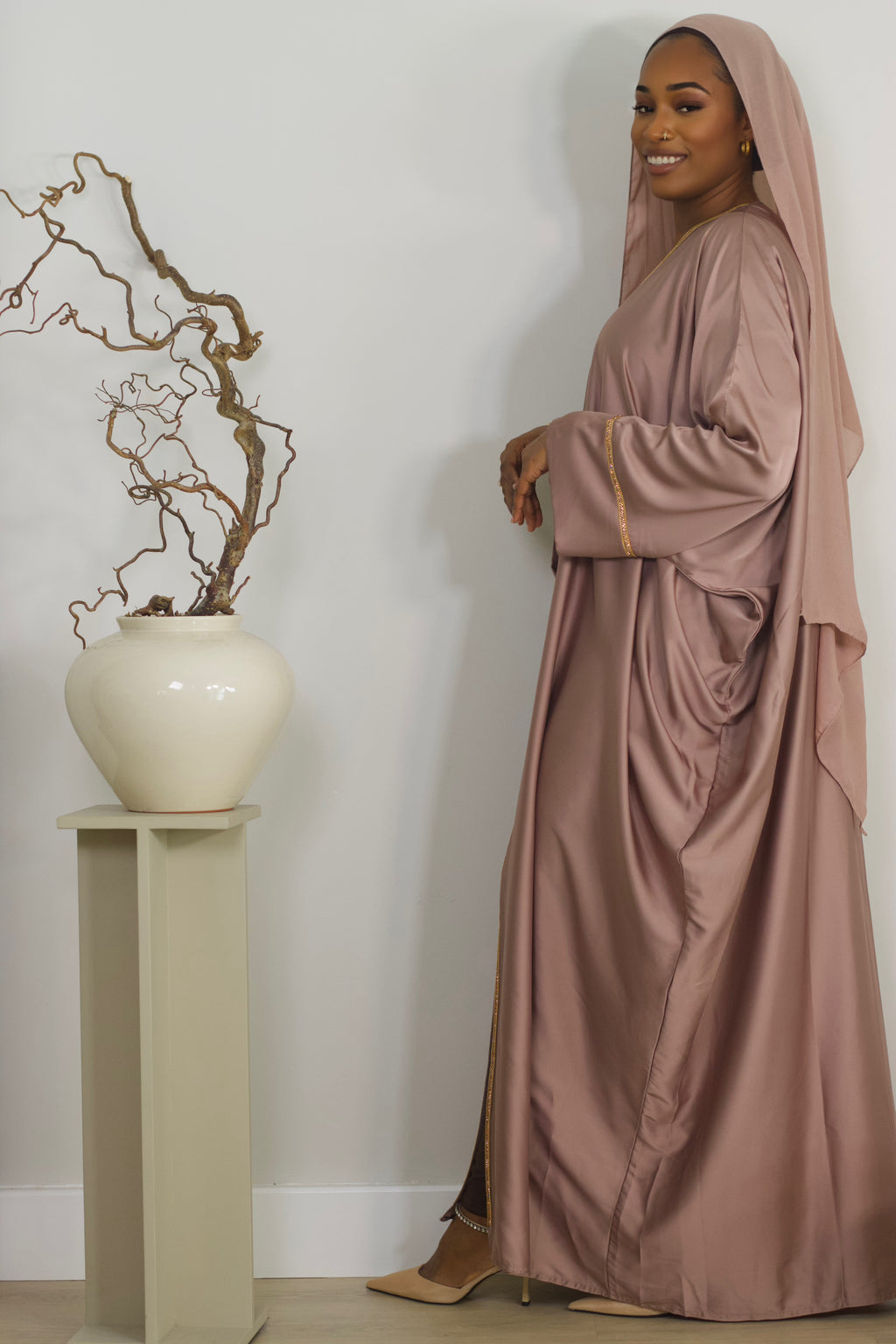 Jasmine Abaya - Blush