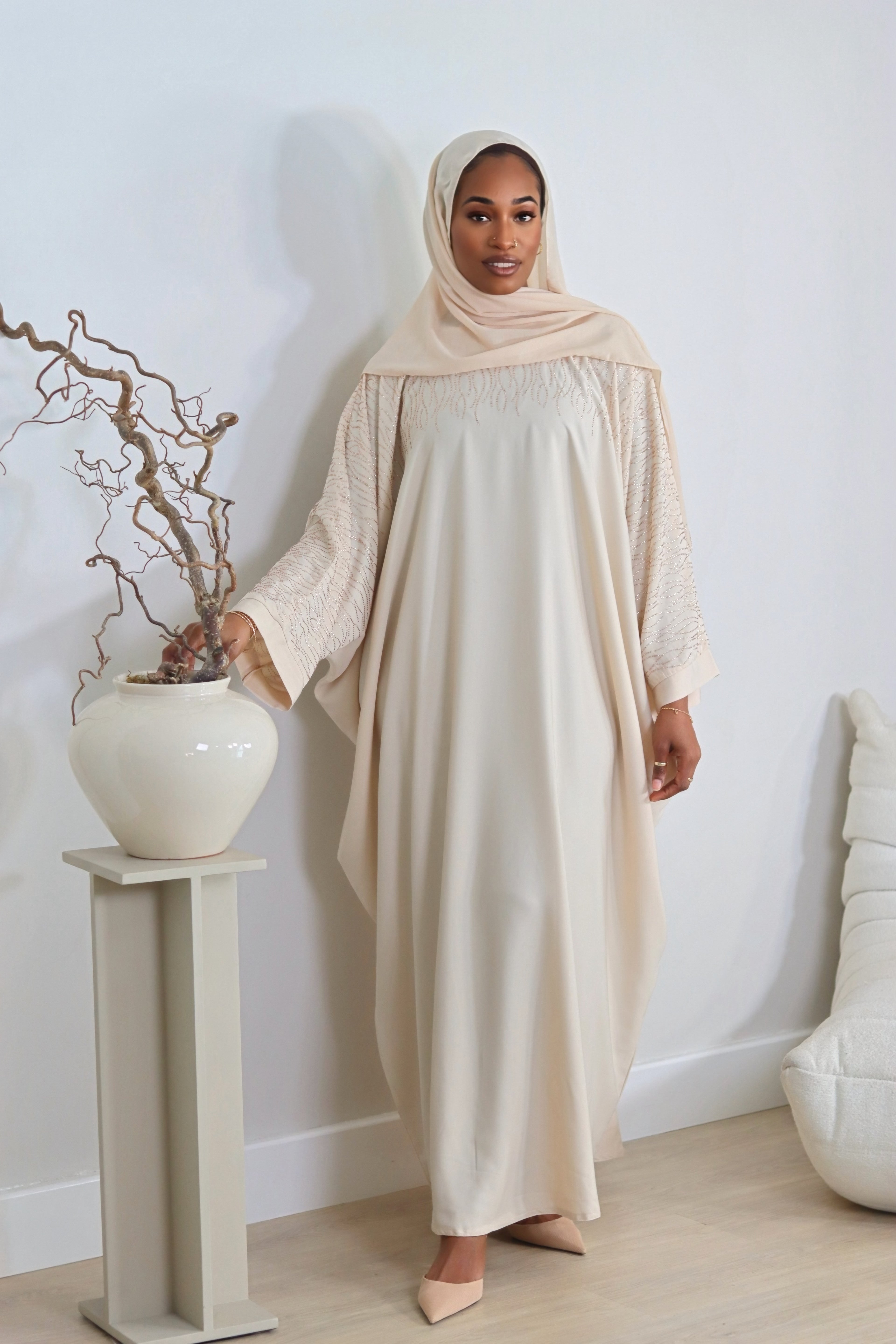 Shamika Abaya - Cream