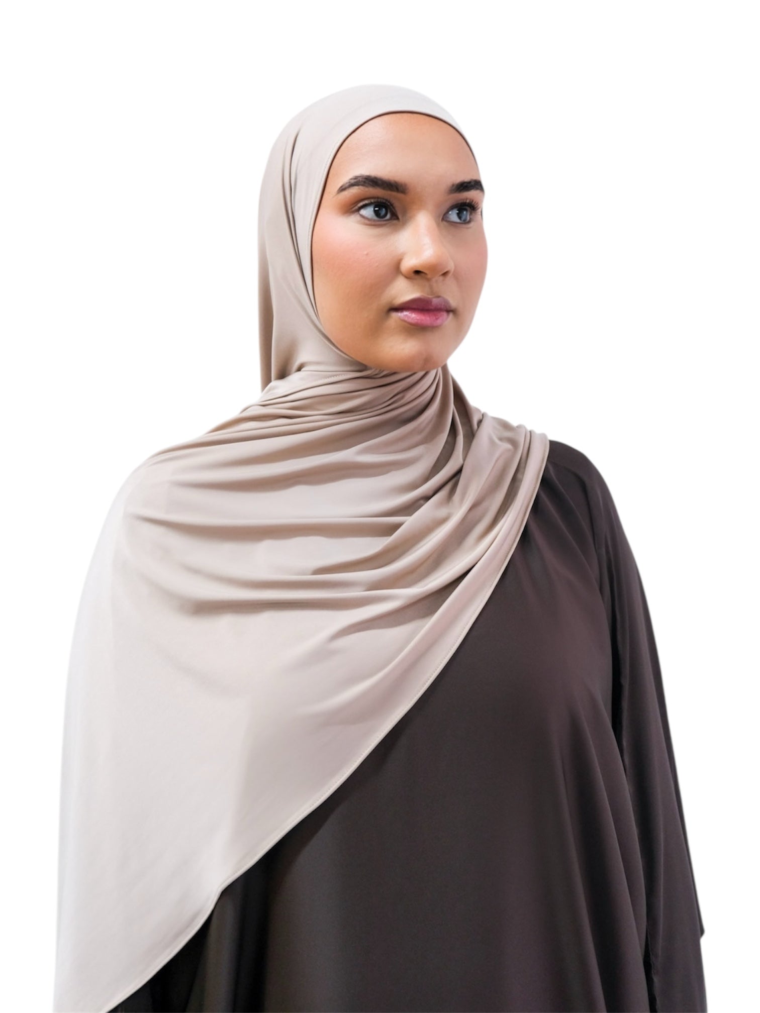 Sand Liquid Jersey Hijab