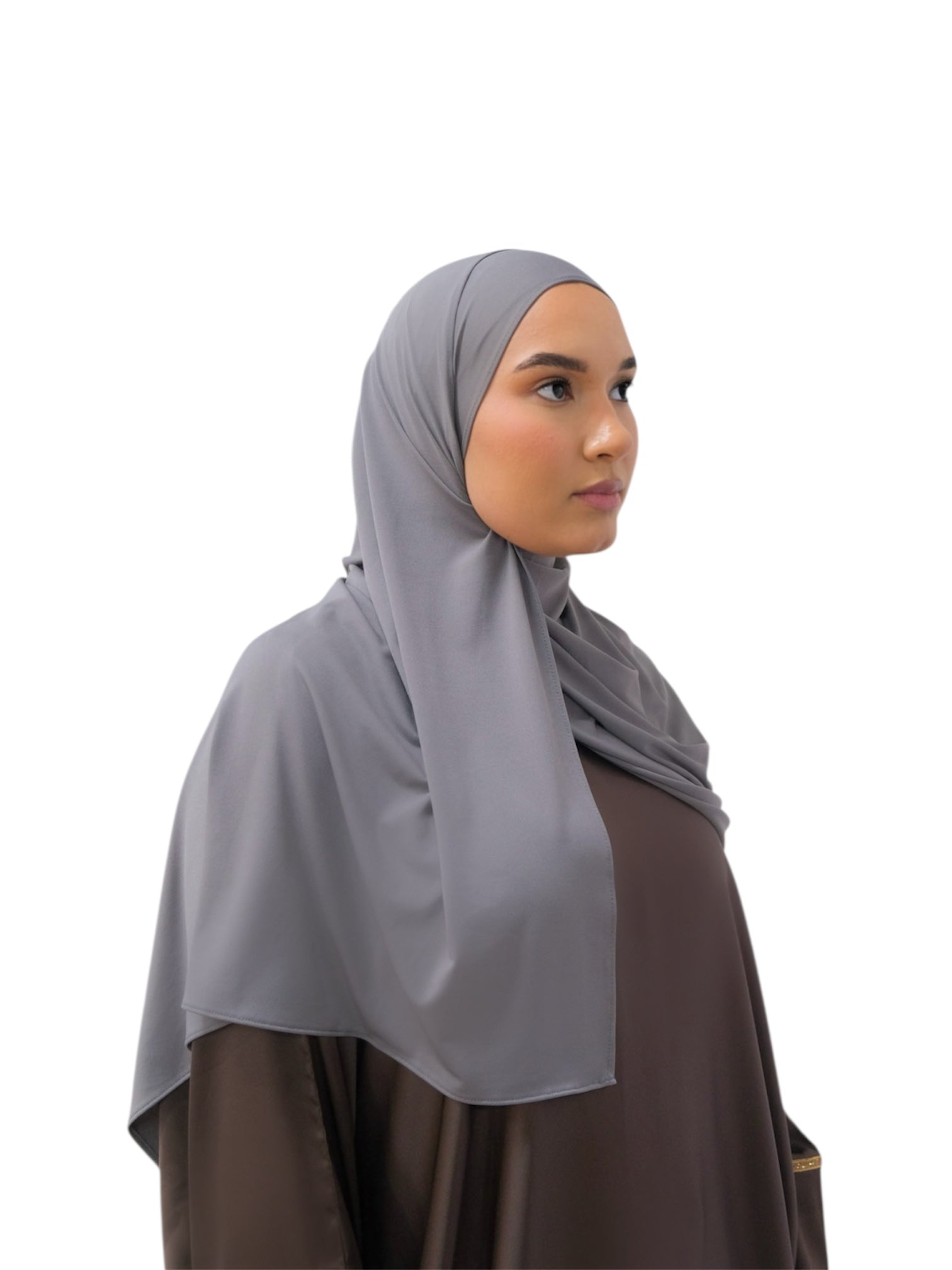 Steel Plush Jersey Hijab