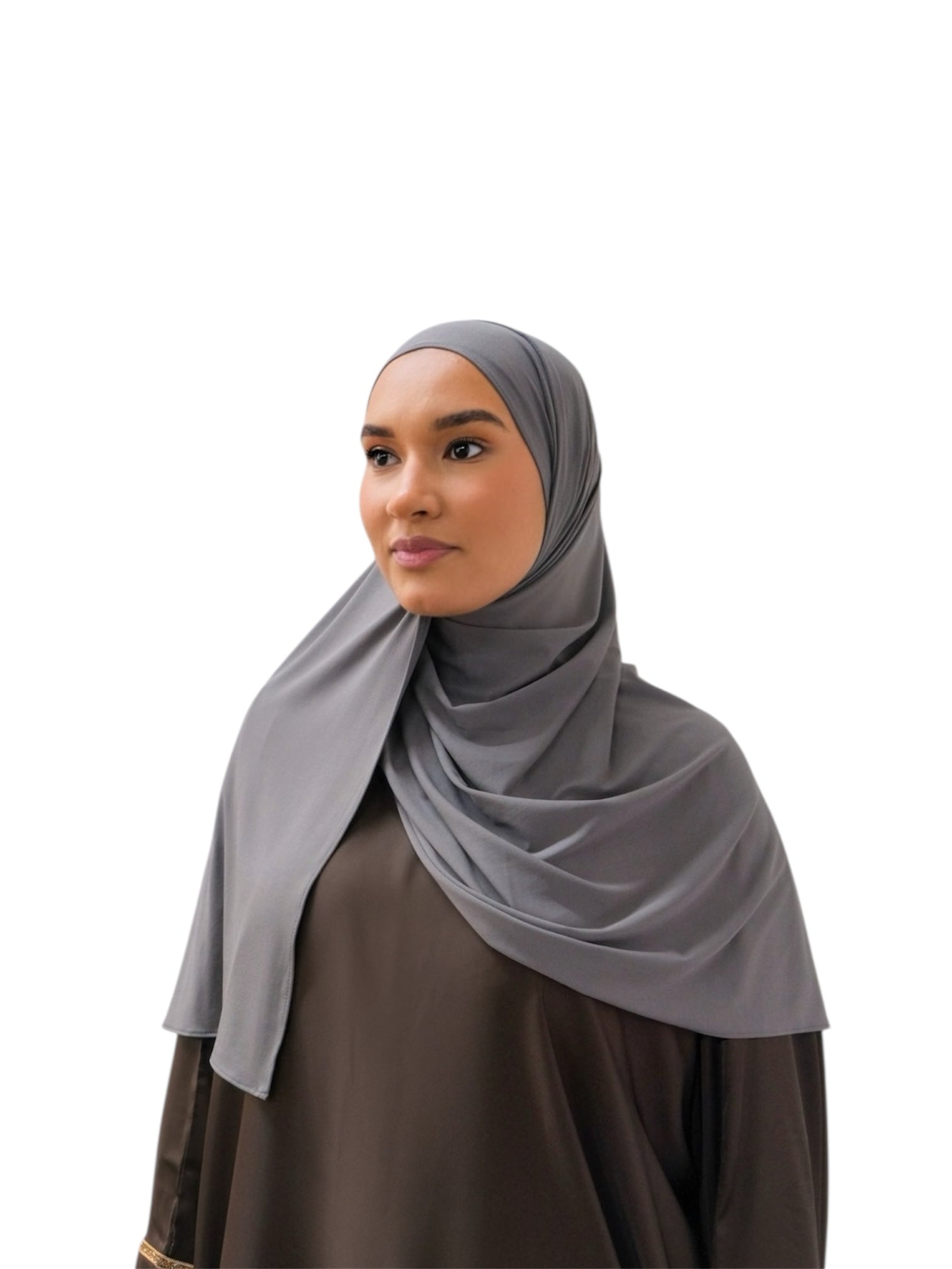 Steel Plush Jersey Hijab