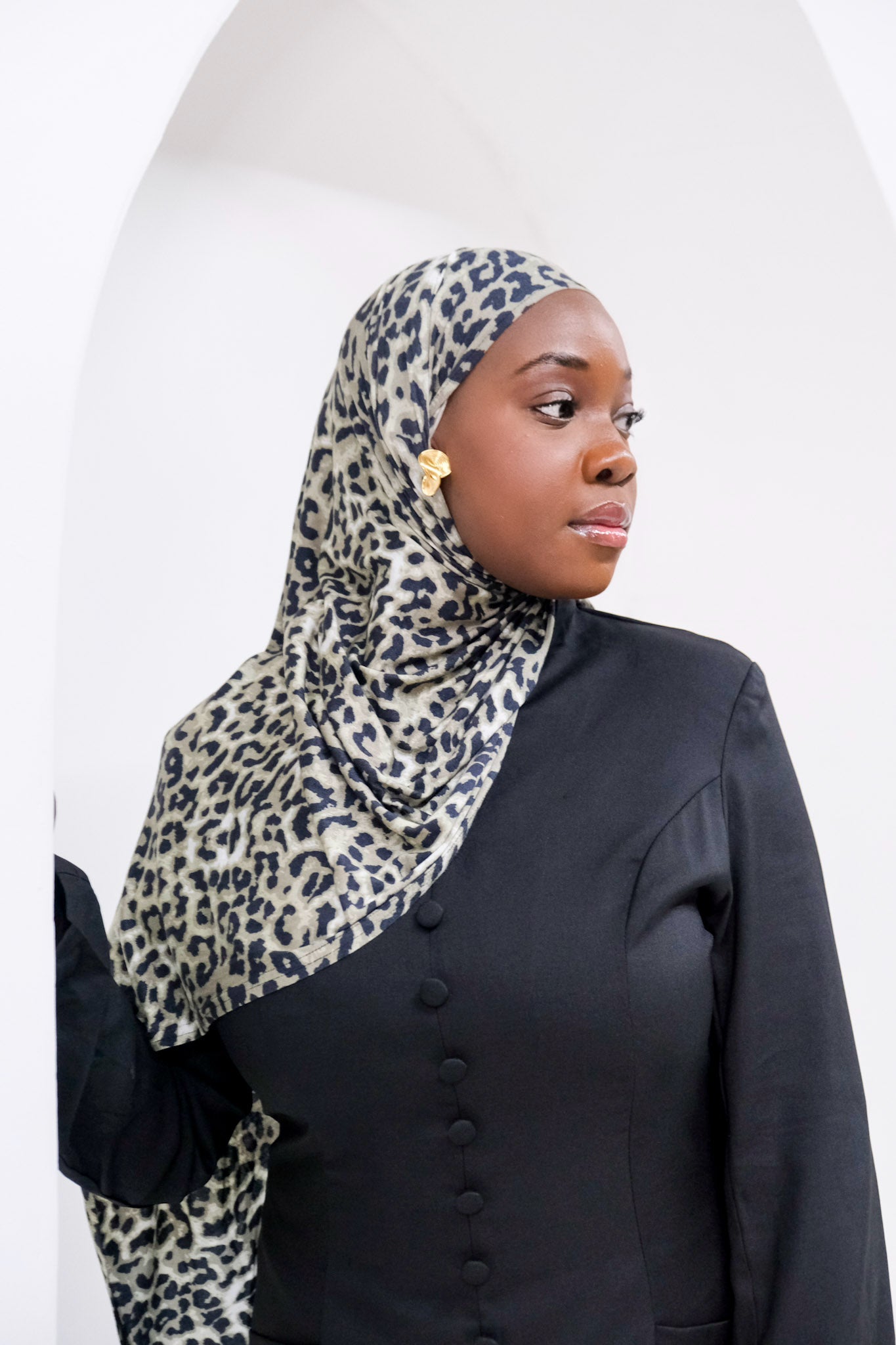 Jungle Leopard Jersey Hijab