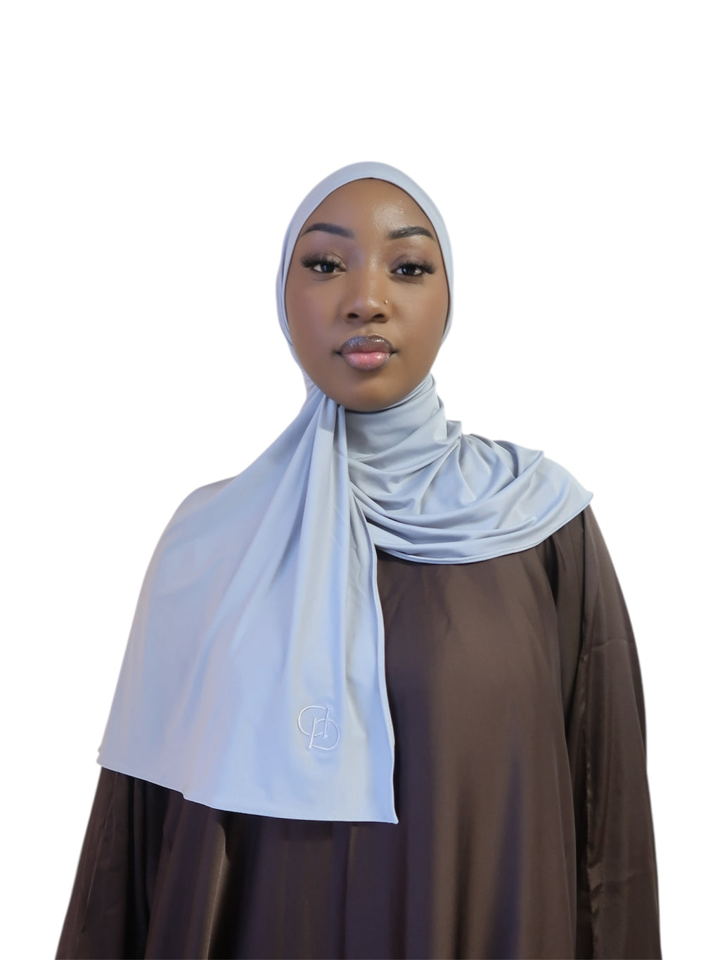 Silver Liquid Jersey Hijab